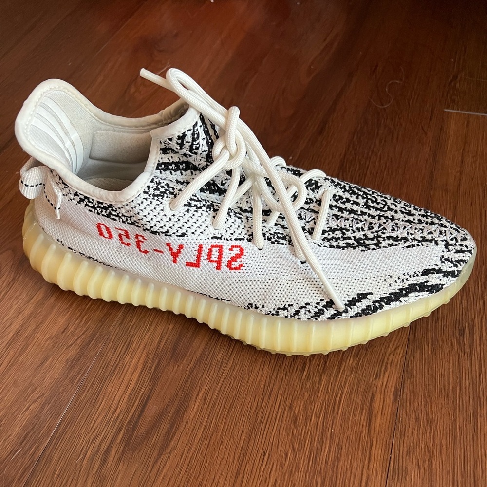 Adidas Yeezy Boost 350 V2 Zebra Men’s Size 7 White Black